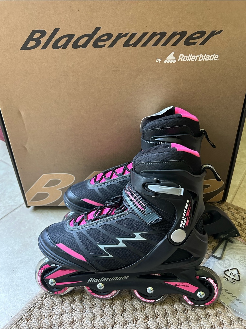 Bladerunner Advantage Pro XT Women's Inline Skates Rollerblades Black & Pink